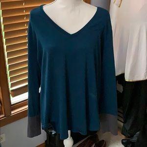 Universal Standard Teal & Grey Top